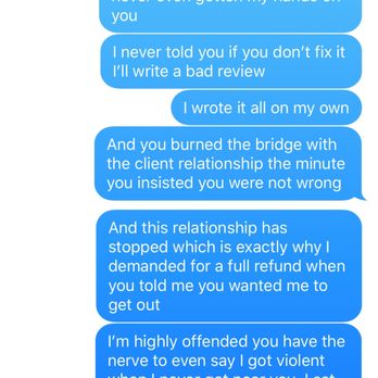 Hare Hair Salon - Screenshot 4 of 4 - me telling her to stop harassing me and more truth spilled - Hair Salons Near Me - San Francisco, California Hare Hair Salon - Screenshot 4 of 4 - me telling her to stop harassing me and more truth spilled - Hair Salons Near Me - San Francisco, California