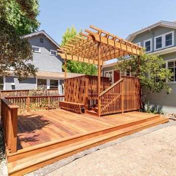 Christopher Stoehr Construction - Completed upper and lower deck with pergola. - Decks & Railing Near Me