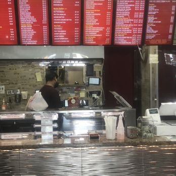 Biryani Bistro - Ordering/pickup counter partial menu overhead - Indian Near Me - Dublin, California