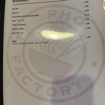 Pho Factory - Menu - Vietnamese Near Me - Alexandria, Virginia Pho Factory - Menu - Vietnamese Near Me - Alexandria, Virginia