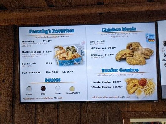 Menu photo 3 Frenchy's Chicken Longview, TX