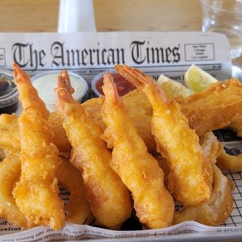 Chef John's Fish & Chips - 1 fish & 4 shrimp with onion rings combo plate. - Fish & Chips Near Me - Lemon Grove, California Chef John's Fish & Chips - 1 fish & 4 shrimp with onion rings combo plate. - Fish & Chips Near Me - Lemon Grove, California