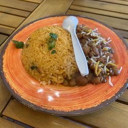 Pink Flamingo Tacos - Beans & Rice