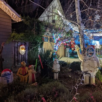 Christmas Tree Lane - More Star Wars theme decorations - Festivals Near Me - San Carlos, California