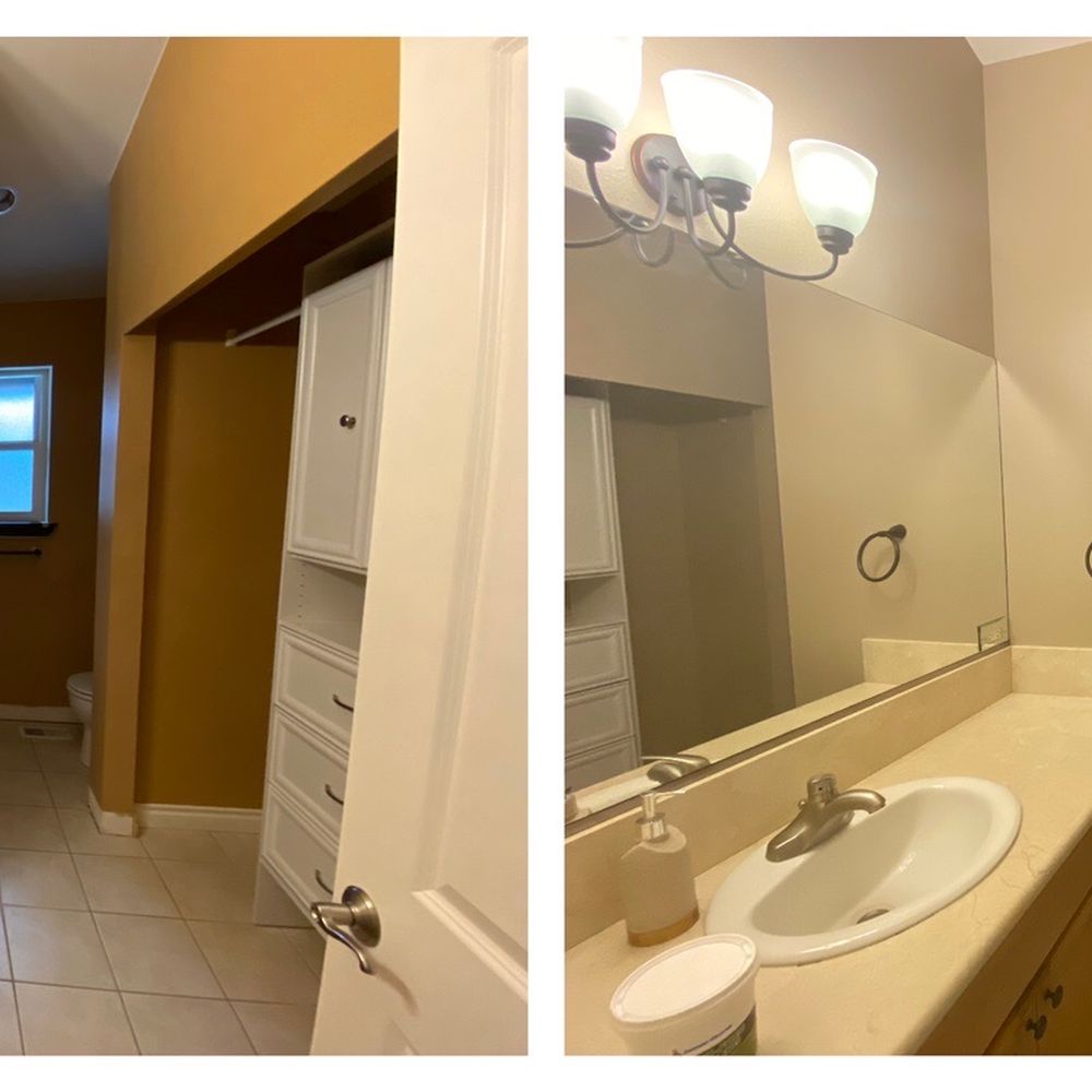 Vanhousing Painters - Before and After bathroom - Painters Near Me Vanhousing Painters - Before and After bathroom - Painters Near Me