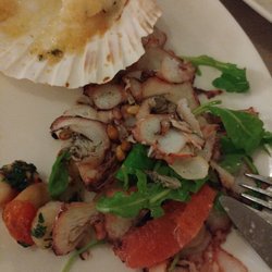 Hostaria Dante - Octopus carpaccio and clams