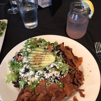 Scratch Kitchen & Cocktails - Southwest Salad and a Lavender Lemonade - New American Near Me - Norman, Oklahoma Scratch Kitchen & Cocktails - Southwest Salad and a Lavender Lemonade - New American Near Me - Norman, Oklahoma