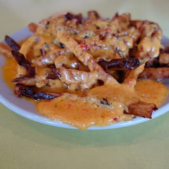 The Pig - Hand Cut Pimento Cheese Fries with Cheek Bacon - Barbeque Near Me - Chapel Hill, North Carolina