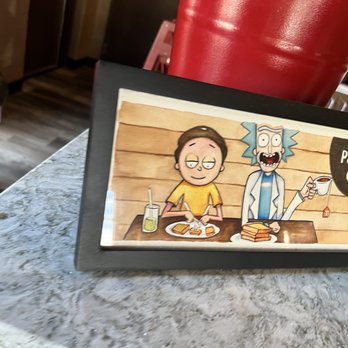 The Parkside Cafe - Rick and Morty sign - Cafes Near Me - Bristol, Connecticut