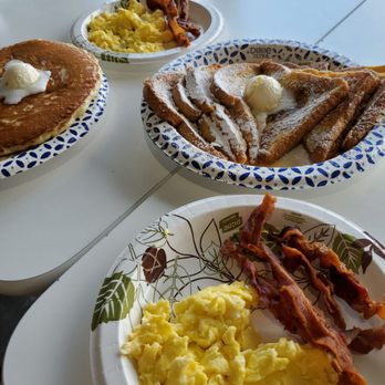 Annie's Hamburgers - Generiv bacon and but you should focus on the hot cakes! - Burgers Near Me - Houston, Texas