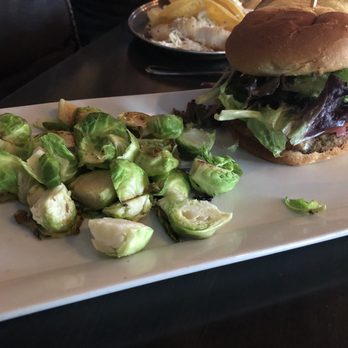 Social Tap - Veggie Burger with Brussels Sprouts - Sports Bars Near Me - Ventura, California Social Tap - Veggie Burger with Brussels Sprouts - Sports Bars Near Me - Ventura, California