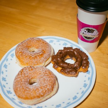 Friendly Donuts - 2 Sugar Donuts 1 Chocolate Frosted Old-fashioned doughnut 1 Large Coffee Total was $6.25 - Donuts Near Me - Orange, California Friendly Donuts - 2 Sugar Donuts 1 Chocolate Frosted Old-fashioned doughnut 1 Large Coffee Total was $6.25 - Donuts Near Me - Orange, California