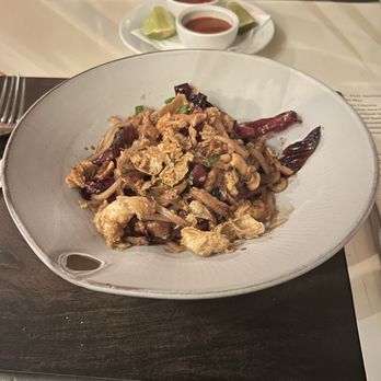 Joseph's Culinary Pub - Duck Confit Pad Thai -gf- - New American Near Me - Santa Fe, New Mexico