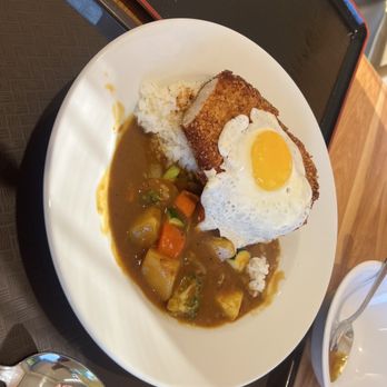Demiya  - Chicken Katsu w/ veggies & sunny side up egg - Japanese Curry Near Me - Dublin, California