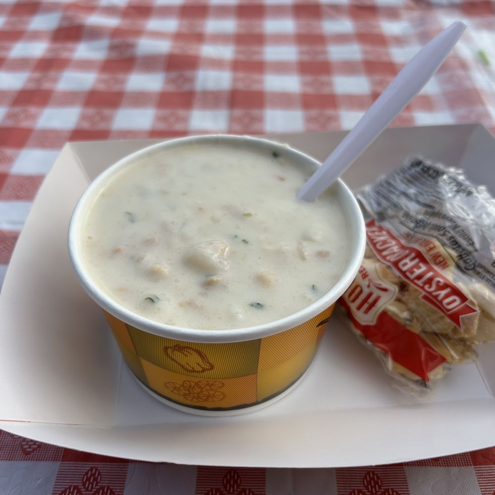 The Crab Station - Cup of clam chowder - Seafood Near Me - San Francisco, California The Crab Station - Cup of clam chowder - Seafood Near Me - San Francisco, California