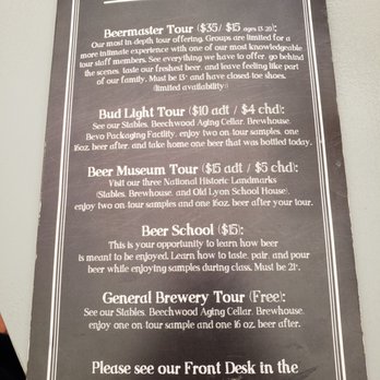 Budweiser Brewery Experience - Their tours offered, as of March 2019 -- the free one STILL includes a free pint lol - Beer Tours Near Me - Saint Louis, Missouri Budweiser Brewery Experience - Their tours offered, as of March 2019 -- the free one STILL includes a free pint lol - Beer Tours Near Me - Saint Louis, Missouri