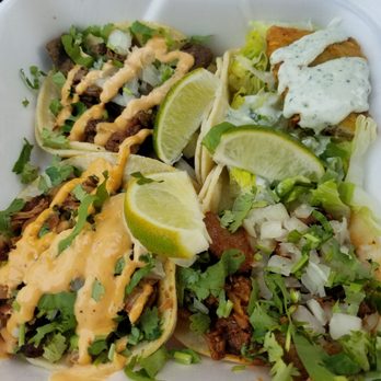 Bistro Habanero - Al pastor pork, asada beef, pork carnitas and fried fish taco. All good. - Mexican Near Me - Reno, Nevada