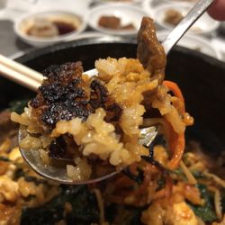 GangNam Korean Restaurant - Ahh... Patience is rewarded to get the crispy rice.