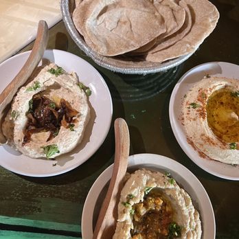 Mamnoon - labneh, baba ganoush, hummus, with side of pita bread - Lebanese Near Me - Seattle, Washington Mamnoon - labneh, baba ganoush, hummus, with side of pita bread - Lebanese Near Me - Seattle, Washington