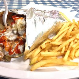 Mixed Chicken and Lamb Gyro Plate