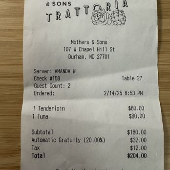 Mothers and Sons Trattoria - Italian Near Me - Durham, North Carolina