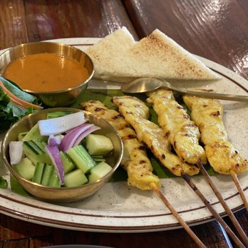 Golden Spoon - Appetizer, Chicken Satay. Highly recommend! - Thai Near Me - Manteca, California