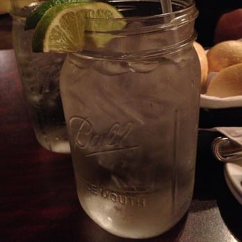 Jethro's - Water with lime served in massive mason jars! - Italian Near Me - Altoona, Pennsylvania