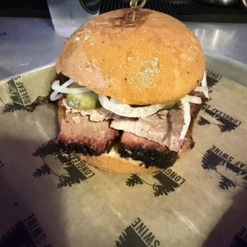 Longleaf Swine BBQ - Brisket Sandwich - Southern Near Me - Raleigh, North Carolina