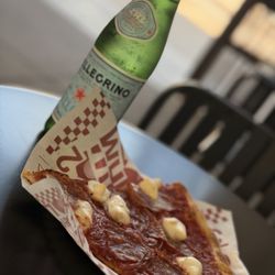 Whole Slvce - Calabrese (sp?) and mozzarella slice!