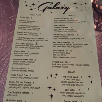 Galaxy - Good menu! - Cocktail Bars Near Me - Easthampton, Massachusetts