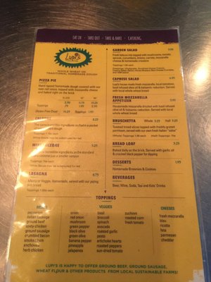 Menu photo 8 Lupi's Pizza Pies Chattanooga, TN