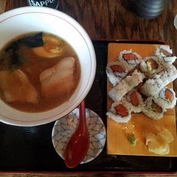 Wagaya - Westside - Ramen (miso) + 2. Tuna and salmon and avocado rolls. - Sushi Bars Near Me - Atlanta, Georgia