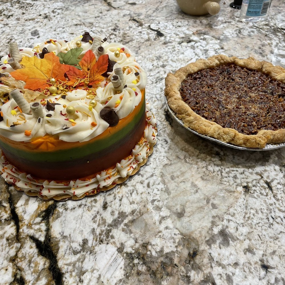 Pecan and Chocolate cake with buttercream frosting. Pecan and Chocolate cake with buttercream frosting.