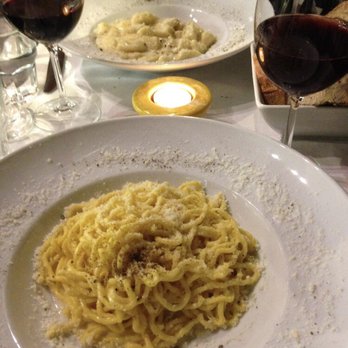 Roscioli - Cacio e Pepe (gnocchi in the background) - Salumerie Near Me - Rome, RM
