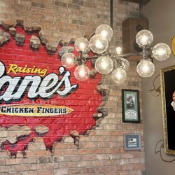 Raising Cane's Chicken Fingers - Interior of super loud restaurant