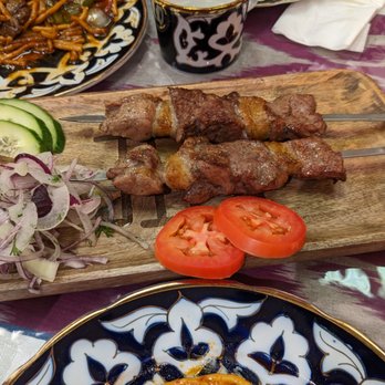 Uzbegim - 2 orders of lamb kebab - Uzbek Near Me - Brookline, Massachusetts