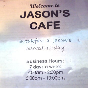 Jason's Cafe - Business Hours - American Near Me - Menlo Park, California