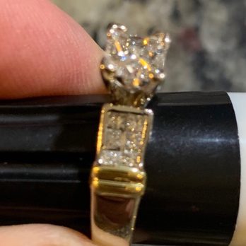 August Stephenson International - Repair distorted the channel that the invisible diamonds are in. - Jewelry Near Me - Oldsmar, Florida August Stephenson International - Repair distorted the channel that the invisible diamonds are in. - Jewelry Near Me - Oldsmar, Florida
