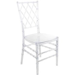 The D Loft - Clear charvari chair for every rental