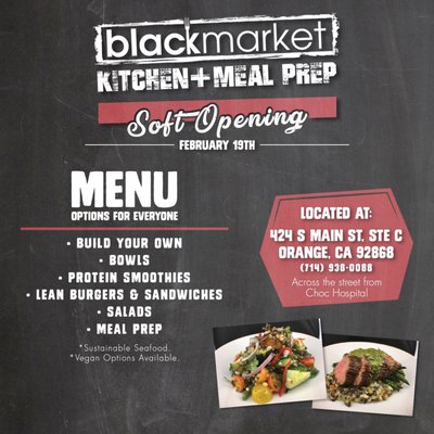 Menu photo 8 Black Market Meal Prep Orange, CA