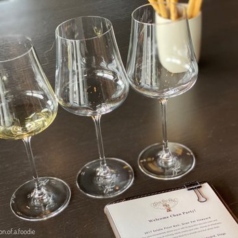 Clos du Val - Personalized menu, beautiful wine glasses, yummy breadsticks - Wineries Near Me - Napa, California
