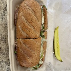 Firehouse Subs - Hook & Ladder sub fully involved. Good sub but not worth the long wait.
