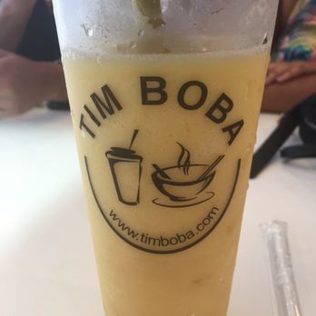 Tim Boba - Mango sunrise with boba - Bubble Tea Near Me - Riverside, California Tim Boba - Mango sunrise with boba - Bubble Tea Near Me - Riverside, California