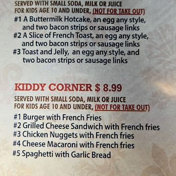 Tommy's Restaurant - Kids menu - Diners Near Me - Monterey Park, California