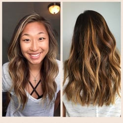 Artisan Loft Salon - Highlights and cut! Pinterest curls.