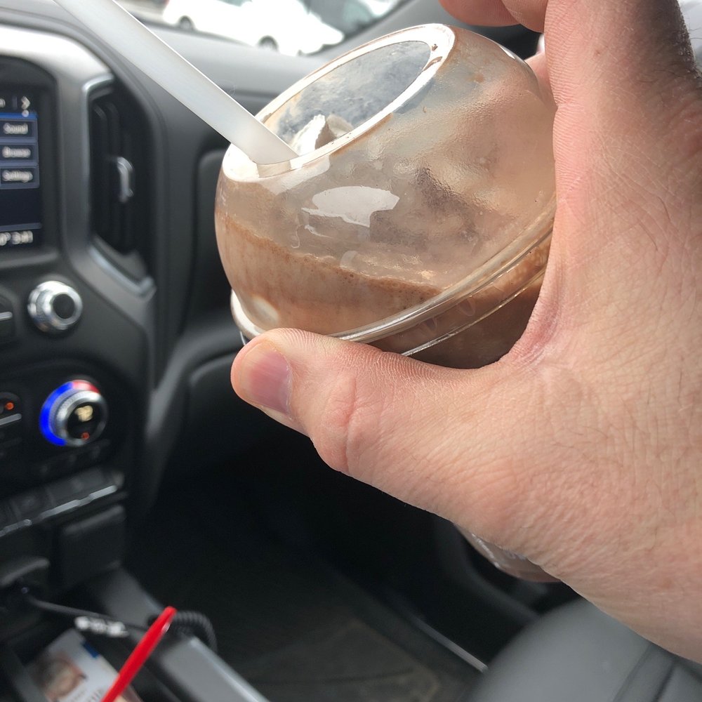 The "this is how we make it" shake that is mostly milk but so runny. The "this is how we make it" shake that is mostly milk but so runny.