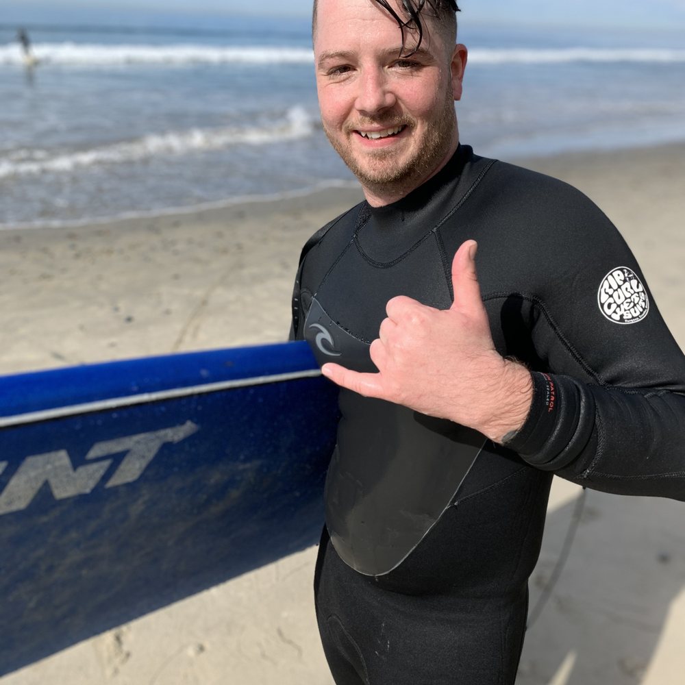Surfhouse - One surf lesson from Nikki, and he's pro, haha! - Surfing Near Me - Encinitas, California