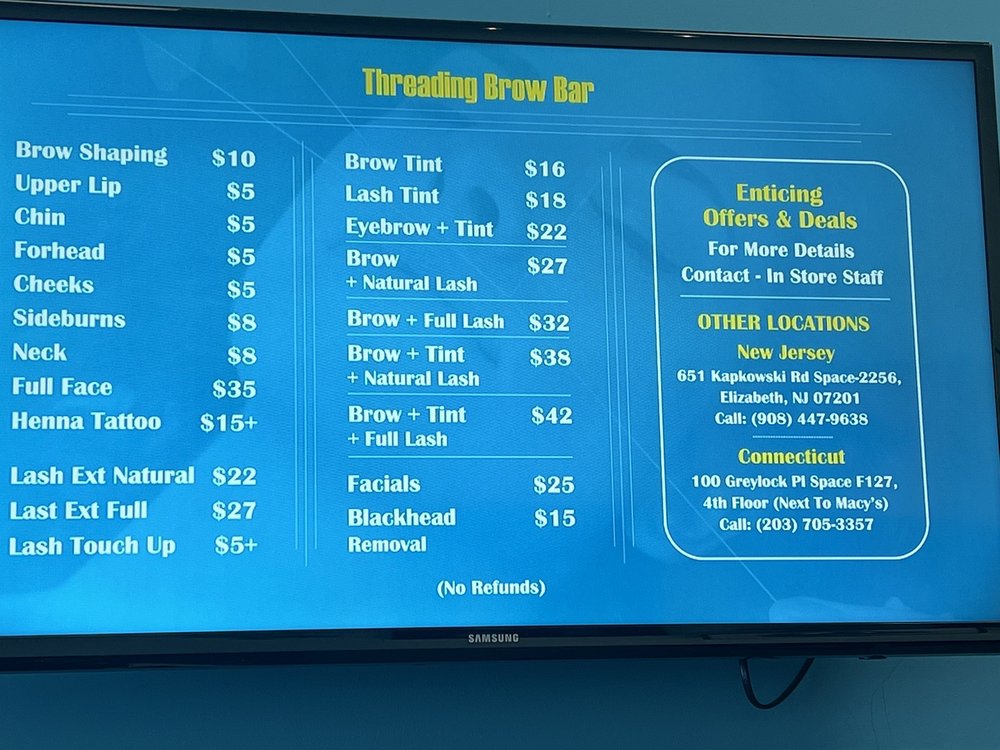 Threading Brow Bar MD Photos