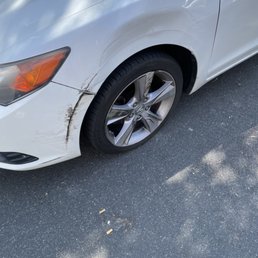 Damage caused by accident Damage caused by accident