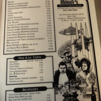 Manuel's Mexican Restaurant - Menu - Mexican Near Me - Aptos, California Manuel's Mexican Restaurant - Menu - Mexican Near Me - Aptos, California
